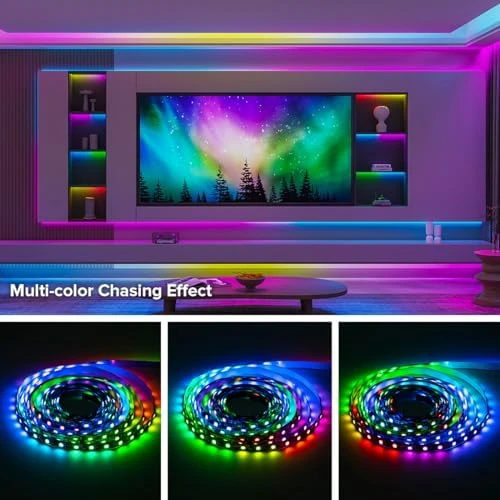 Addressable RGB LED Strip 16.4ft IP67 — LED Strip Lights, BTF-LIGHTING