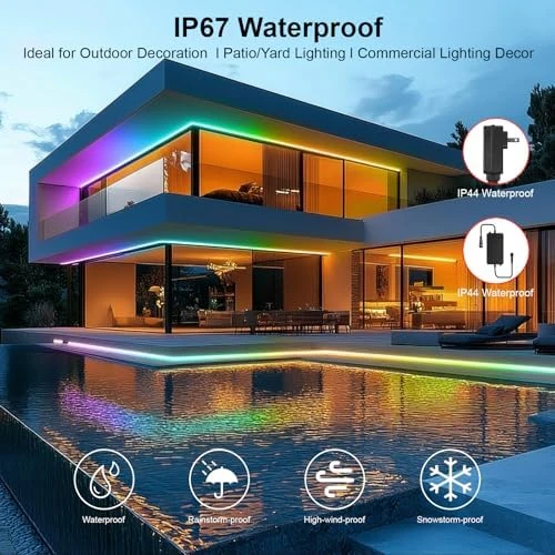 COB RGB+IC LED Strip Light Kit — LED Strip Lights, BUNACET