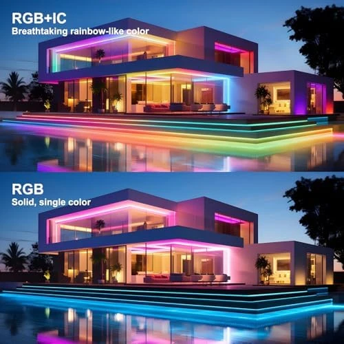 COB RGB+IC LED Strip Light Kit — LED Strip Lights, BUNACET