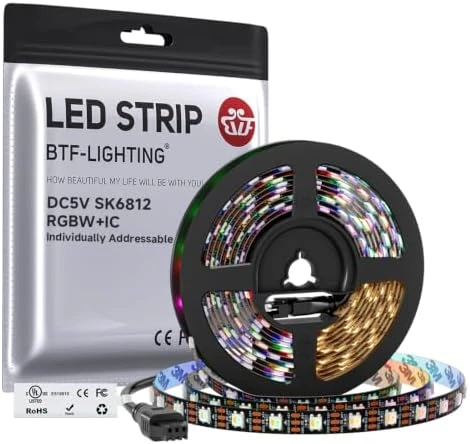 Individually Addressable RGBW LED Strip with Natural White — LED Strip Lights, BTF-LIGHTING