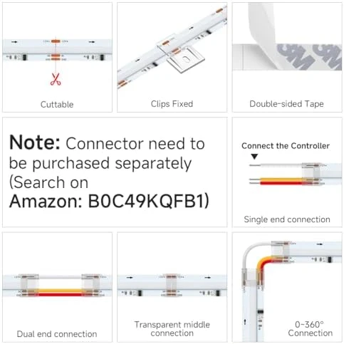 IP66 RGB Addressable LED Strip - 864 LEDs/m, Color Chasing, 16.4ft — LED Strip Lights, BTF-LIGHTING