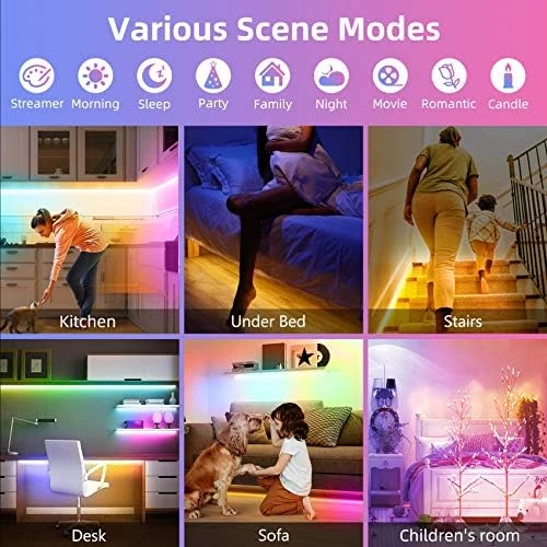 Motion Activated RGB LED Strip Lights (9.8Ft) — LED Strip Lights, Taormey