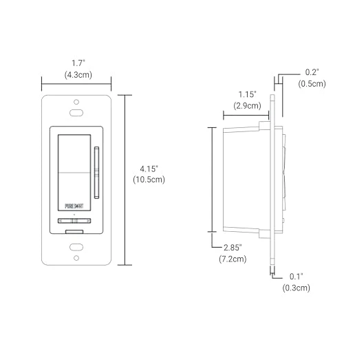 Pure Smart Battery-Powered Multi-Functional Wireless Light Switch — Smart Switch, HALO