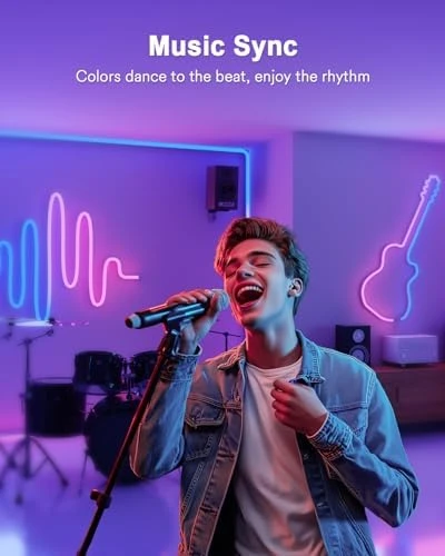 Smart RGBAICW Neon Rope Light 9.8ft — LED Strip Lights, Lumary