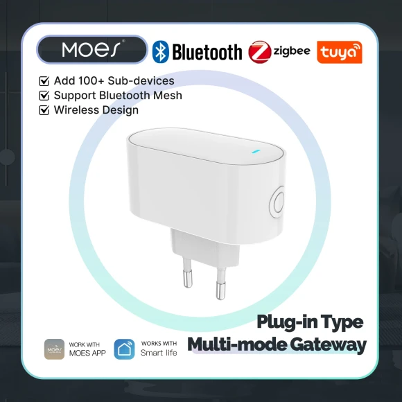 Multi-mode ZigBee Bluetooth BLE Mesh Smart Hub — Smart Home Hub, MOES