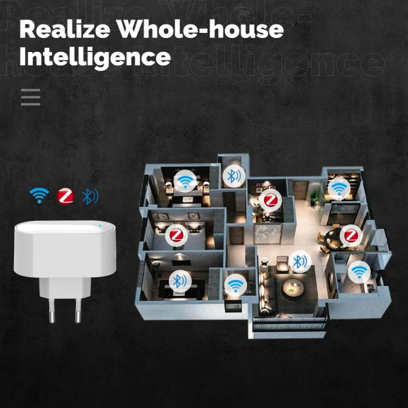 Multi-mode ZigBee Bluetooth BLE Mesh Smart Hub — Smart Home Hub, MOES