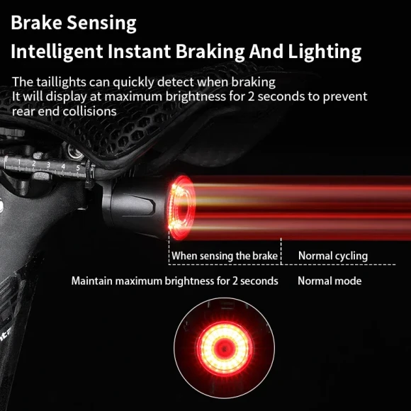 Smart Brake Bike Tail Light — Smart Bike Light, ESLNF