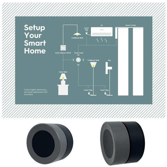 Smart Knob Switch Programmable Controller — Smart Button Pusher, Tuya
