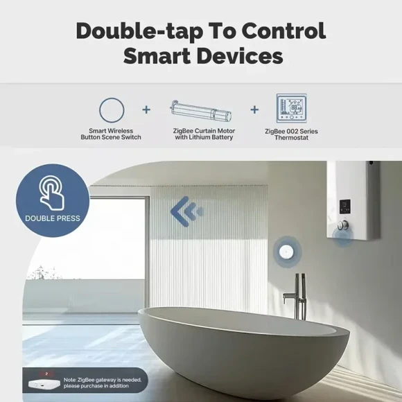 Zigbee Scene Button Switch — Smart Button Pusher, Tuya