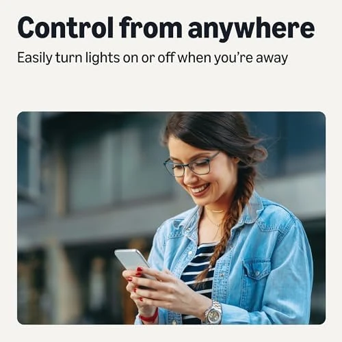 Smart Filament LED Bulb (Tunable White, Dimmable, Works with Alexa, 4-Pack) — Smart Light Bulb, Amazon Basics