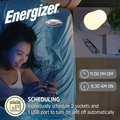 Smart Plug with USB-C & USB-A, Wi-Fi Outlet — Smart Plug, Energizer