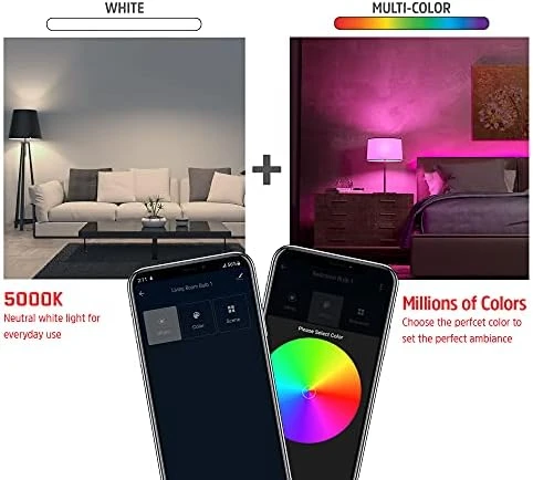 Smart RGBW Bulb - 2 Pack — Smart Light Bulb, Energizer