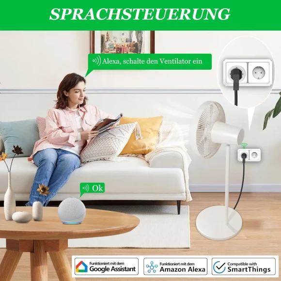 Smart Zigbee Power Plug with Energy Meter — Smart Plug, Tuya
