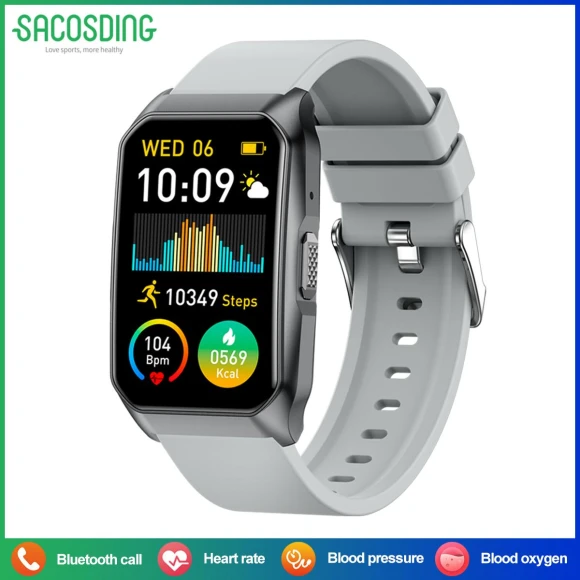 Waterproof Smart Watch with Heart Rate & Health Monitoring and Bluetooth Calling — Smart Watch, SACOSDING