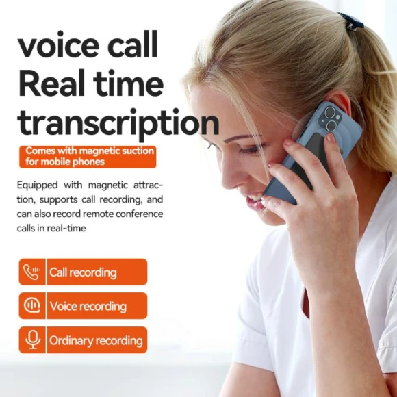Ultra-thin AI Smart Voice Recorder — Translator Device