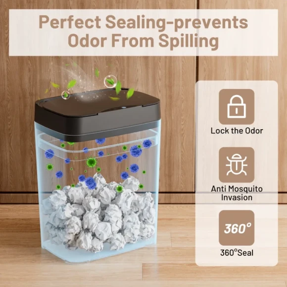 2-Pack Automatic Touchless Bathroom Trash Cans — Smart Trash Can