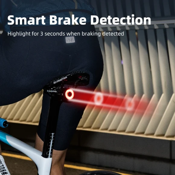 Smart Brake Sensing Bike Tail Light — Smart Bike Light, Xoss