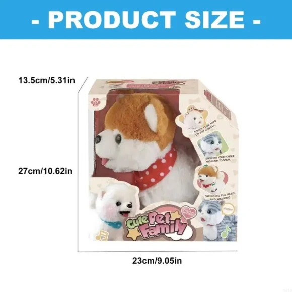 Electric Plush Animal Robot Pet Toy with Motorized Actions and Simulation Voice — Robot Pet