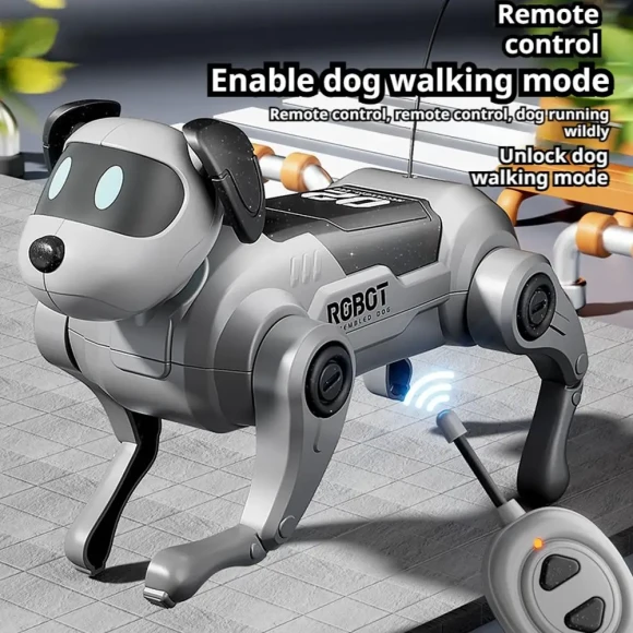 Robot Dog Toy DIY Assembly Remote Control Walking Climbing Intelligent — Robot Pet
