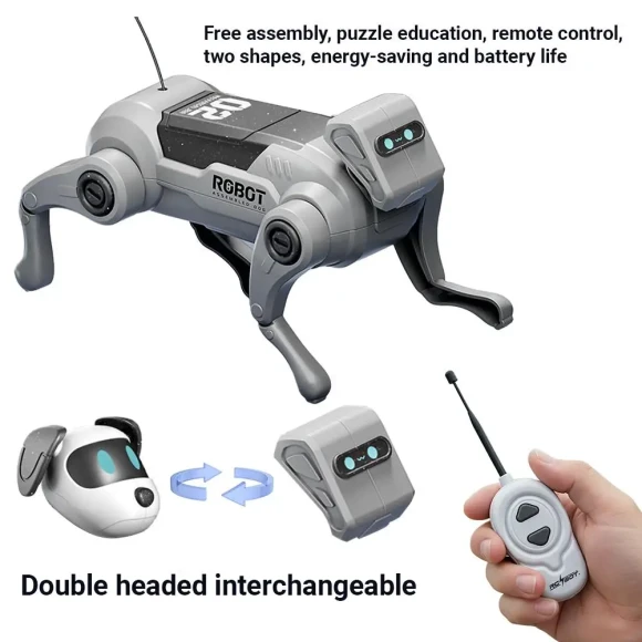 Robot Dog Toy DIY Assembly Remote Control Walking Climbing Intelligent — Robot Pet