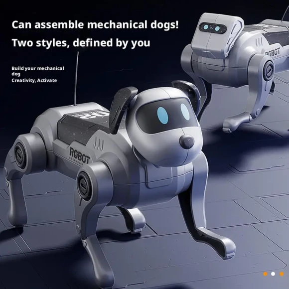 Robot Dog Toy DIY Assembly Remote Control Walking Climbing Intelligent — Robot Pet
