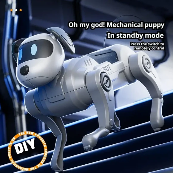 Robot Dog Toy DIY Assembly Remote Control Walking Climbing Intelligent — Robot Pet