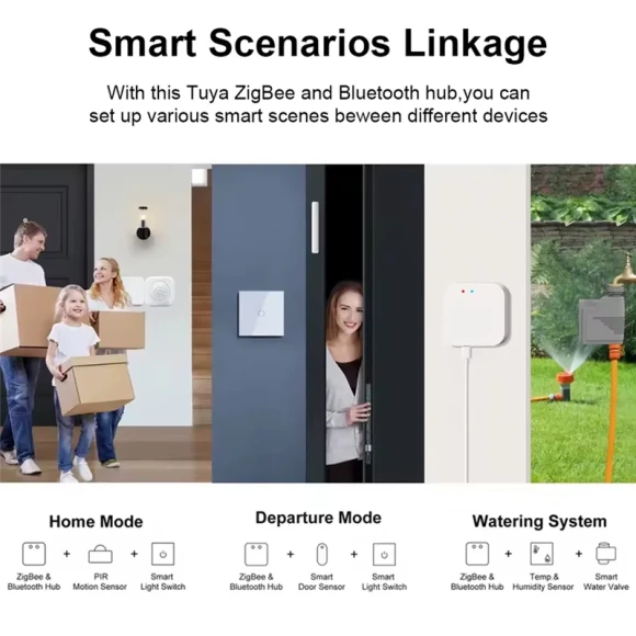 Wireless Bluetooth Remote Control Zigbee Multi-Mode Gateway — Smart Home Hub, Sept