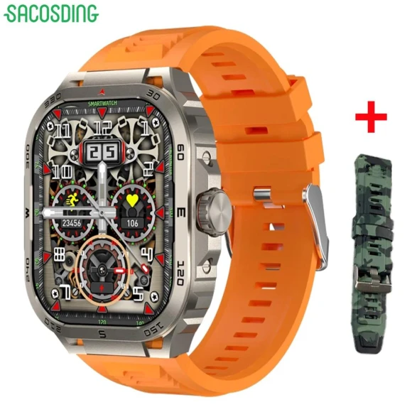 Men's Outdoor Smart Watch with Wireless Charging — Smart Watch, SACOSDING