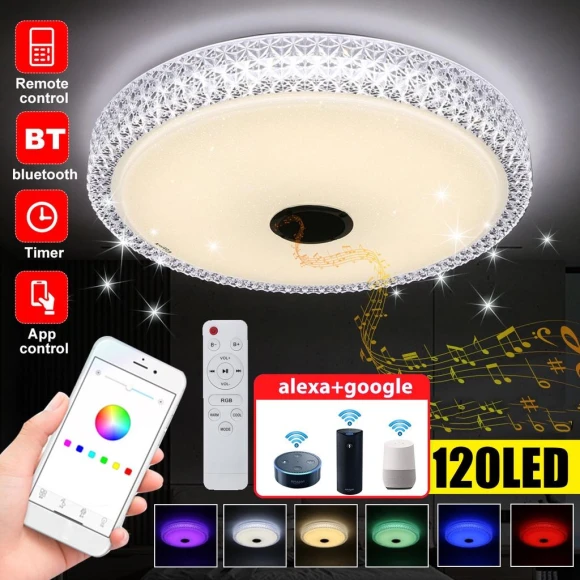 Modern RGB LED Ceiling Light, The Romantics