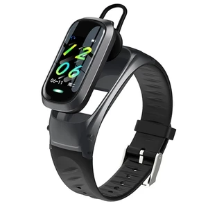 Smart Earphone Bracelet with Phone Call Support, Heart Rate Monitor and Fitness Tracker — Smart Watch
