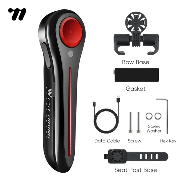 Smart Bike Tail Light — Smart Bike Light, WEST BIKING