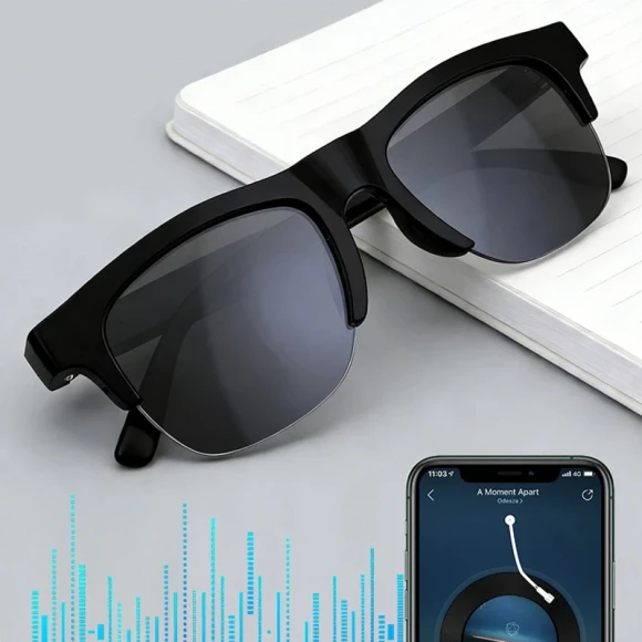 Smart Glasses with Voice Assistant, Photo and Remote Control, AI Translation, Bluetooth Connectivity, and HD Stereo... — Smart Glasses, Lenovo