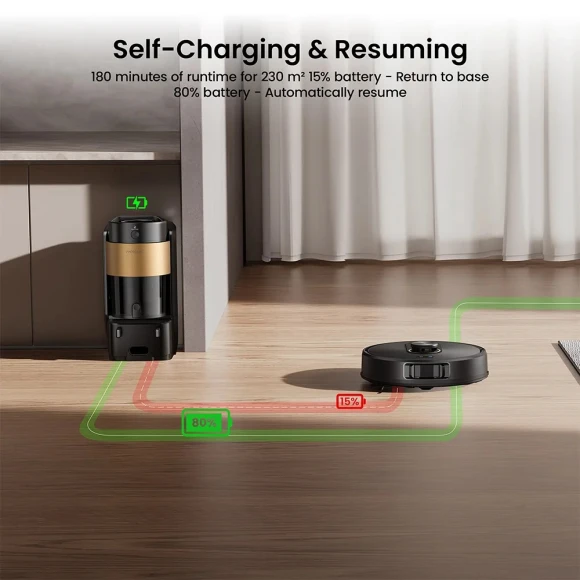 Robot Vacuum and Mop Combo — Robot Vacuum, Proscenic