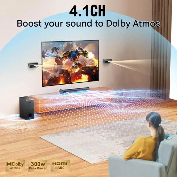 4.1-Channel Soundbar — Sound Bar, Hiwill