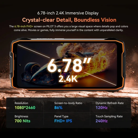 5G Rugged Smartphone, 12 GB RAM, 256 GB Storage — Smartphones, Blackview