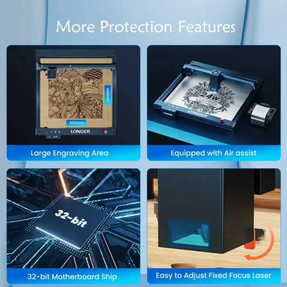 Laser Engraver/Cutter — Laser Engraver, LONGER