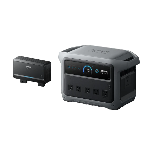 Power Station and Alternator Charger Bundle — Portable Power Station, Anker SOLIX
