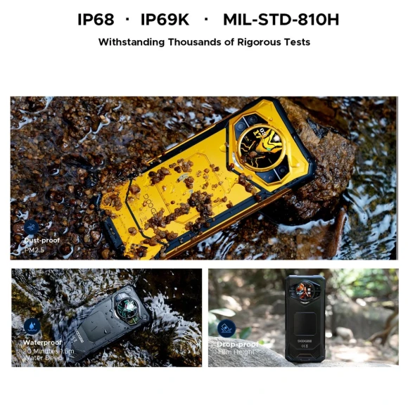 Rugged phone, 12GB+512GB — Smartphones, DOOGEE