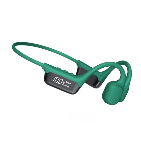 Bone Conduction Earphone, Black White Green, 32GB — Wireless Earbuds