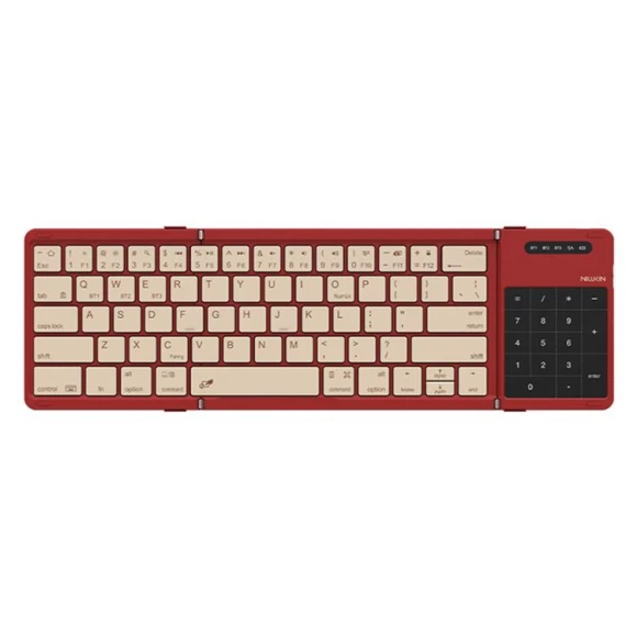 Red Wireless Folding Keyboard — Bluetooth Keyboard, NILLKIN