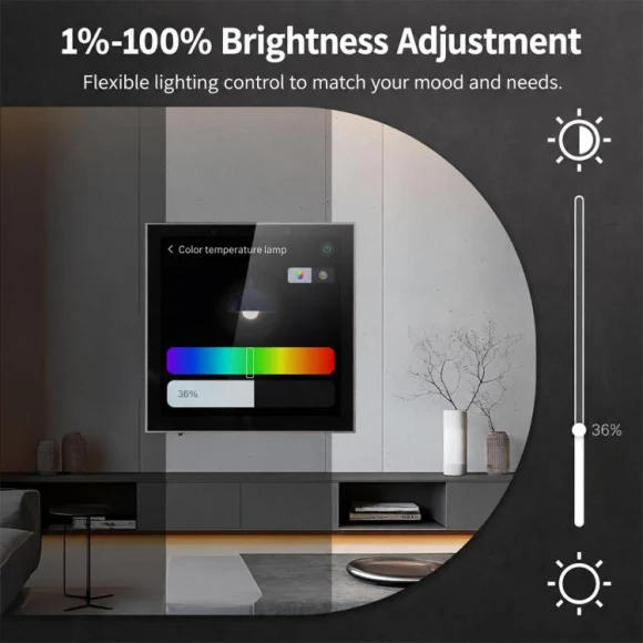 Smart Home Central Control Panel with Thermostat Function — Smart Home Hub