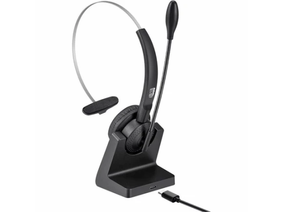 Bluetooth Single-Ear Headset — Wireless Earbuds, ADESSO