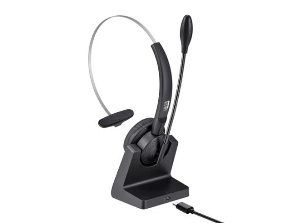 Bluetooth Single-Ear Headset — Wireless Earbuds, ADESSO
