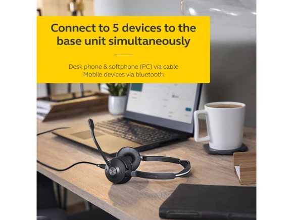 Engage 75 SE Stereo Black Wireless Headset — Wireless Earbuds, Jabra