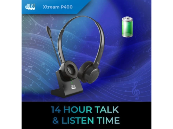 Wireless Multimedia Headset — Wireless Earbuds, ADESSO