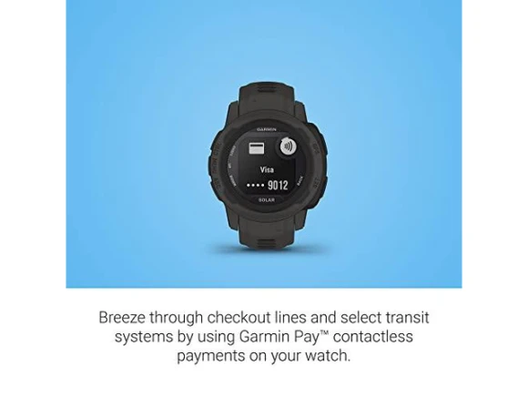 Instinct 2S Solar Graphite GPS Smartwatch — Smart Watch, Garmin