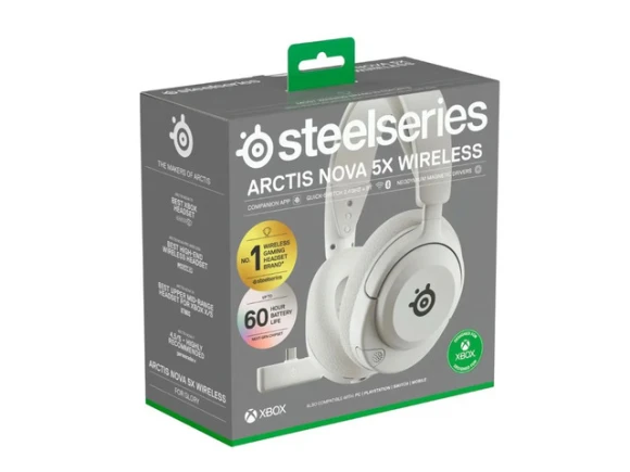 Wireless gaming headset, White — Wireless Earbuds, SteelSeries
