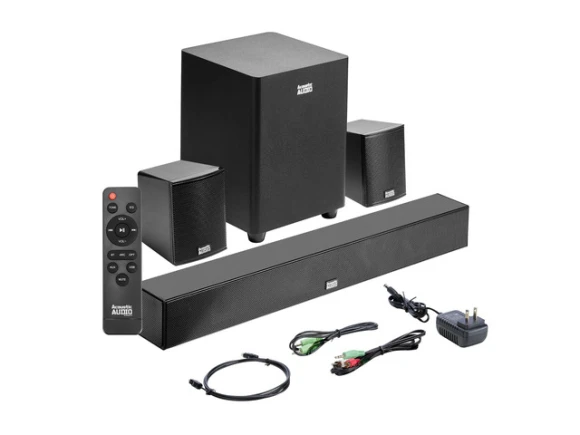5.1 Home Theater Speaker System — Sound Bar, Acoustic Audio