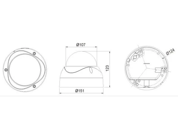 KT & C Dome Camera KPC-HDV120F — Security Camera, KT & C