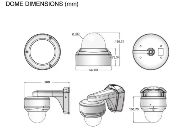 Outdoor IR Vandal-Dome IP Camera — Security Camera, Eyemax